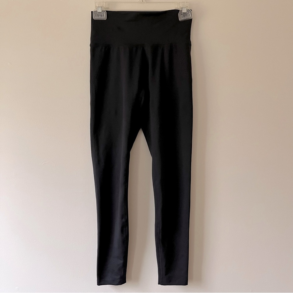 Buff Bunny Workout Leggings Medium Black Sheer Laser Cut Athletic